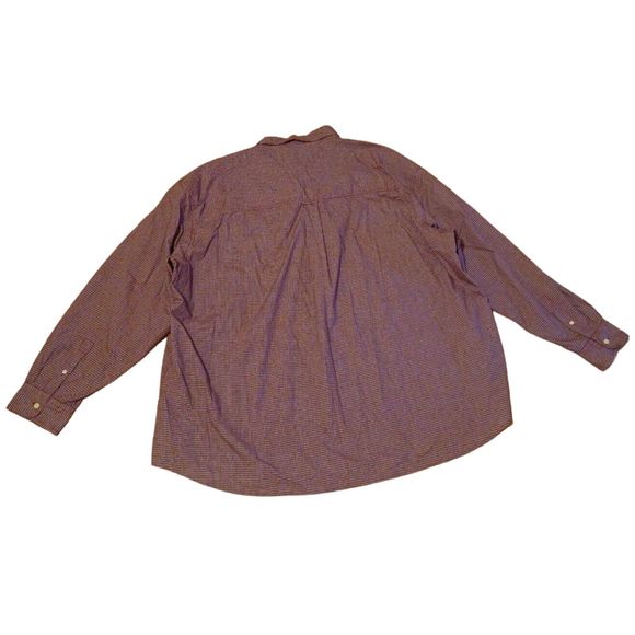 Chaps Big & Tall Plaid Shirt Men's Size 5XB - Picture 4 of 7